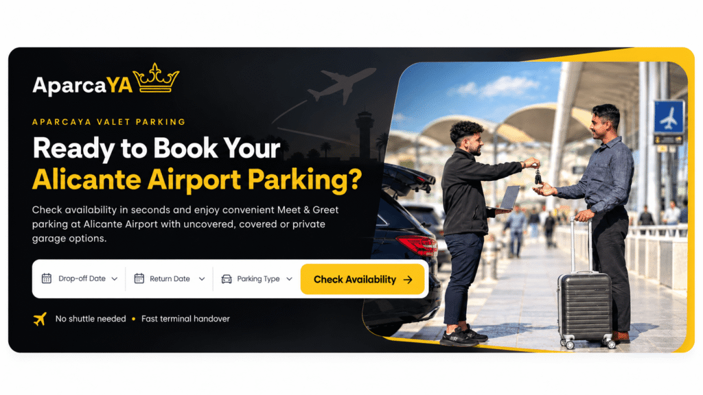 AparcaYA Airport Parking Booking Banner